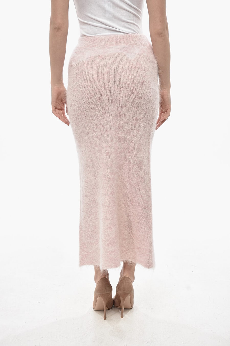 Holzweiler 3050~Pencil Skirt FLUFFY in Solid Color, view 2