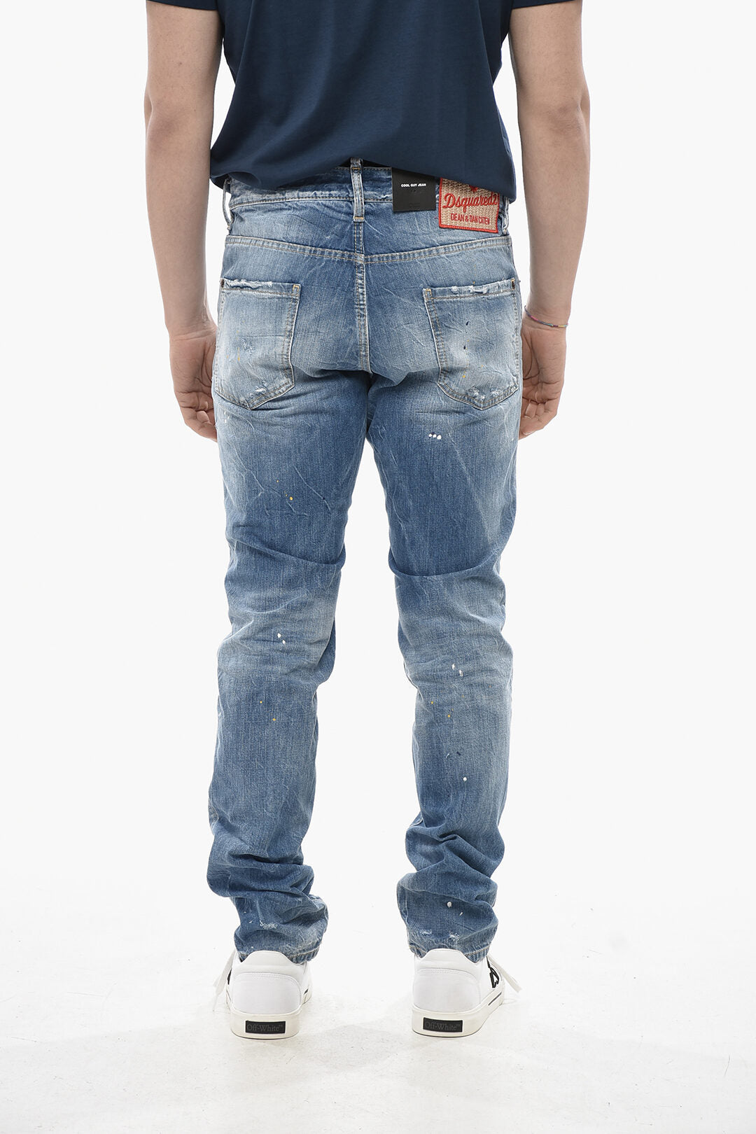 Dsquared2 2405~Straight-Leg Jeans COOL GUY with Raffia Patch 16cm, view 2