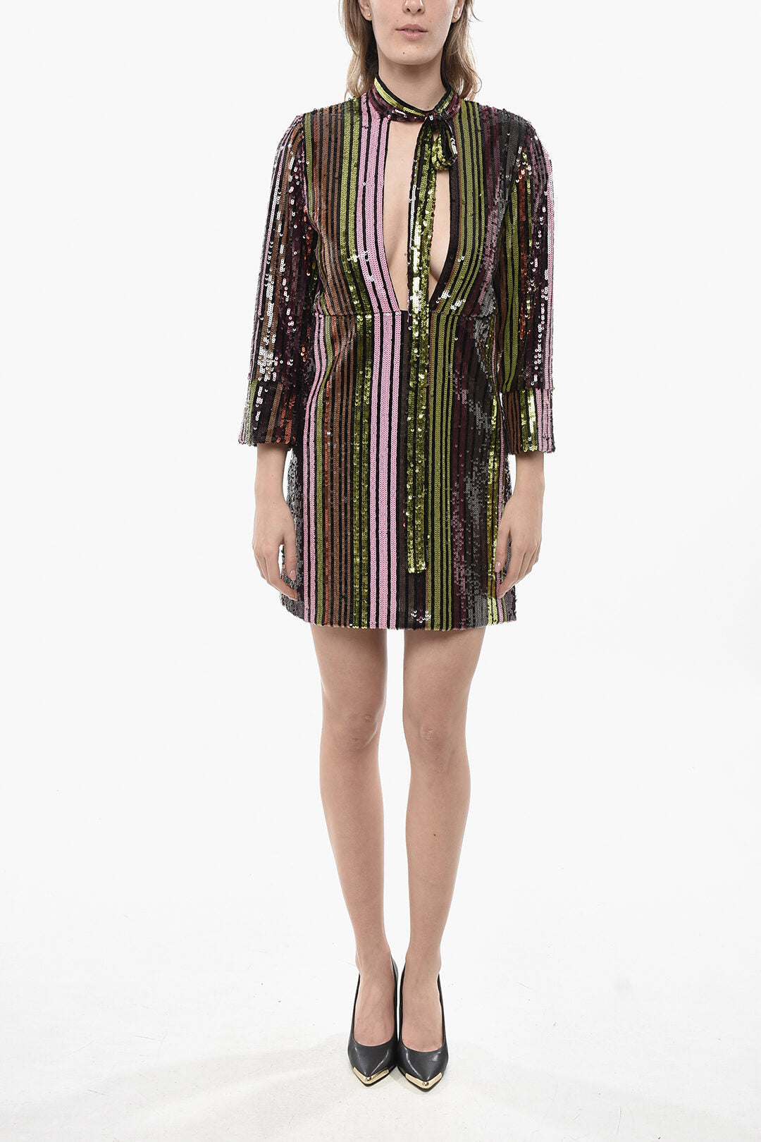 Dsquared2 3250~Long-Sleeved Dress DISCO QUEEN with Sequins