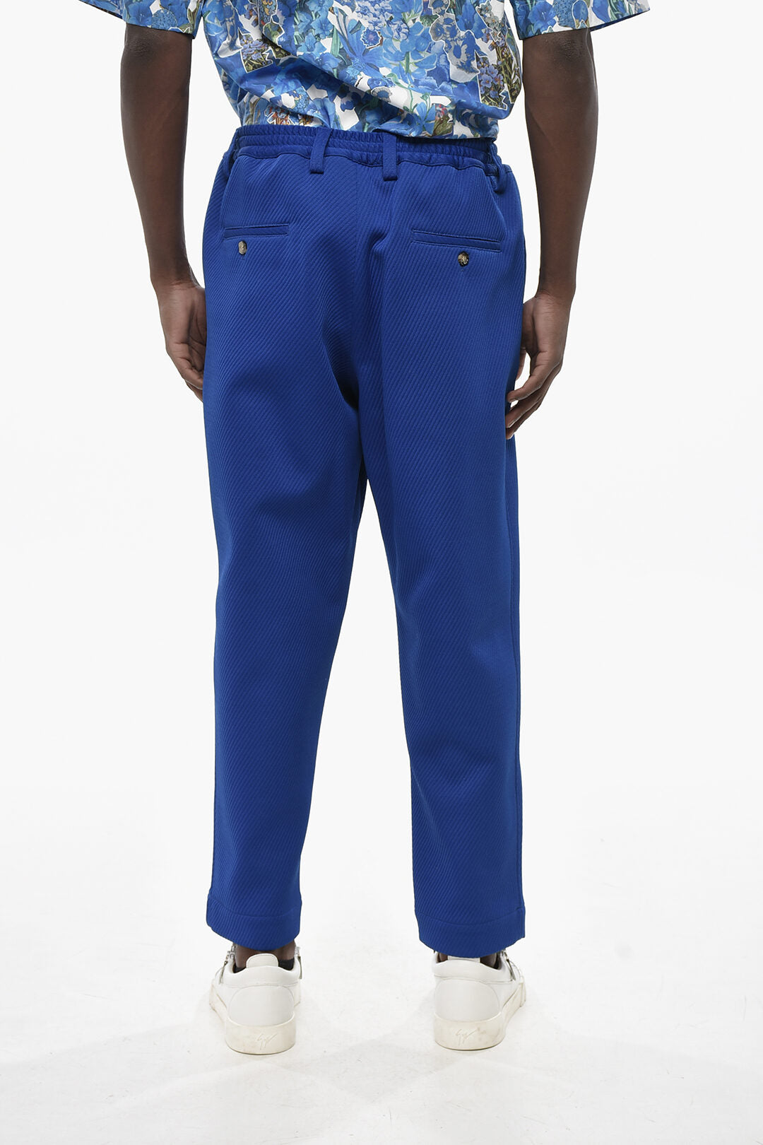 Marni 2405~Textured-Fabric 4-Pocket Trousers with Belt Loops
