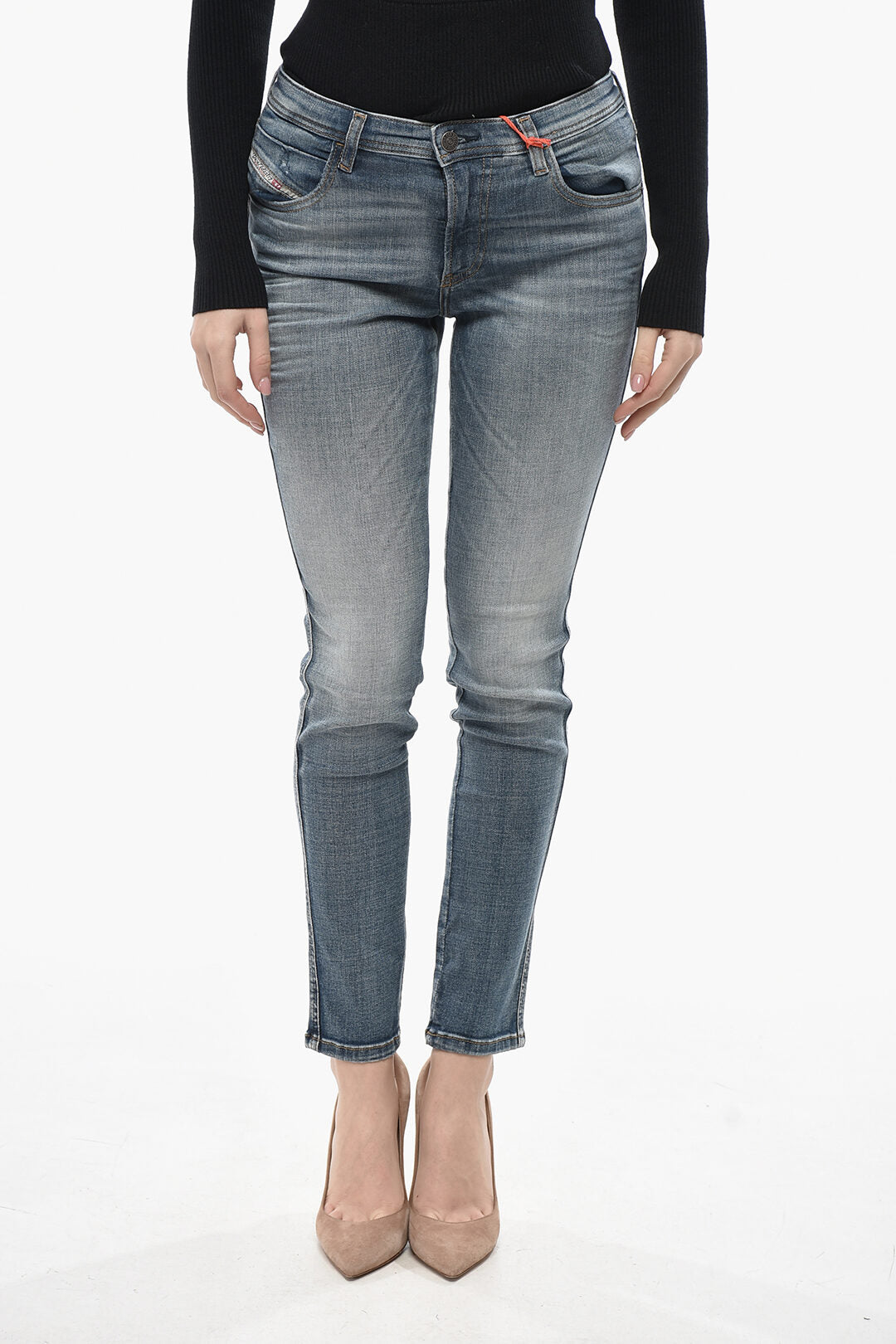 Diesel 2405~Skinny-Fit Jeans 2015 BABHILA Mid Rise 14cm L32