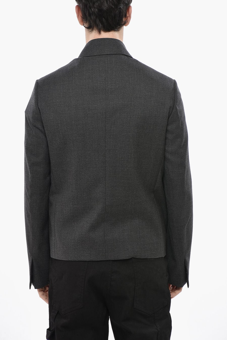 Givenchy 2470~Wool Full-Zip Overshirt with Chest Pocket, view 2