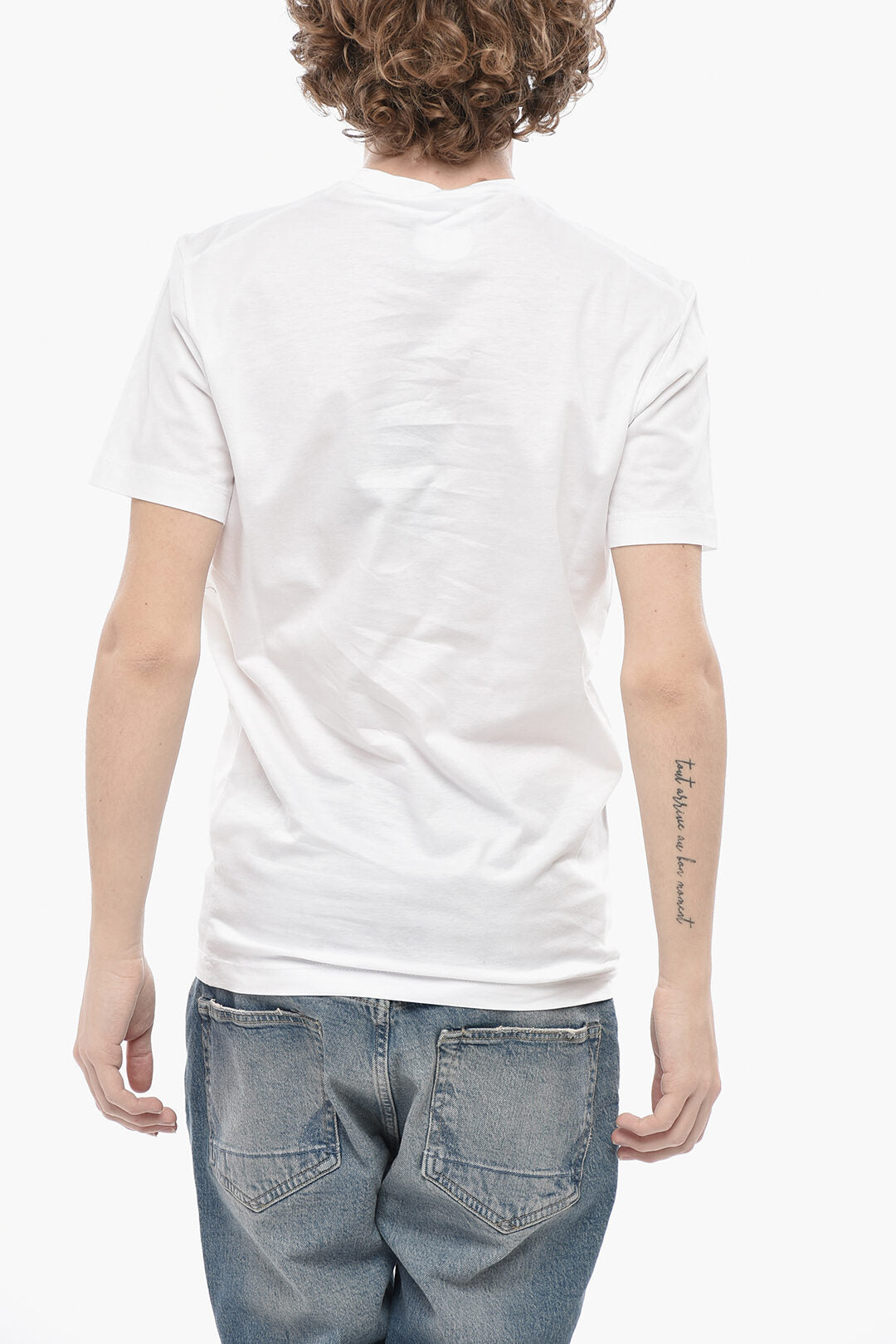 Dsquared2 2405~Cotton T-Shirt DEAN & DAN with Print, view 2