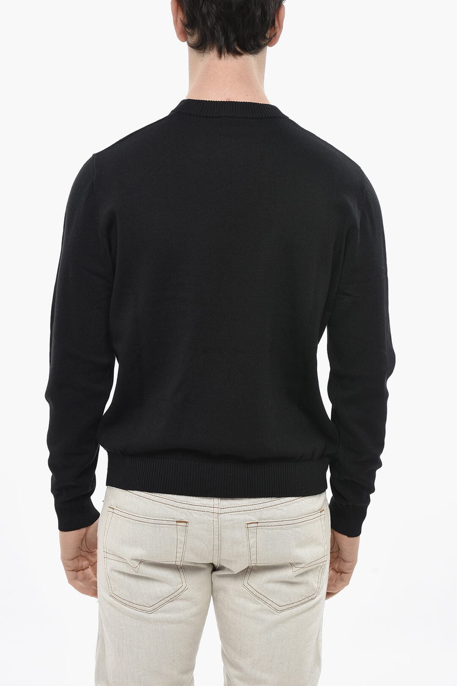 Diesel 0135~Cotton-Blend Crewneck Sweater OUT-OUT