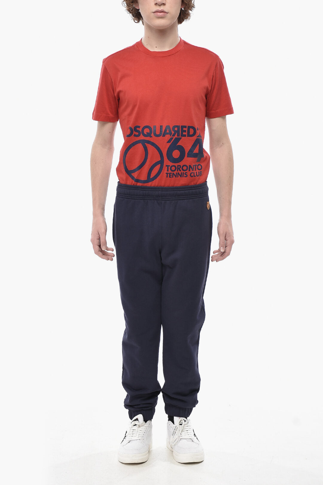 Kenzo 2405~Cotton Joggers TIGER CREST with Cuffs