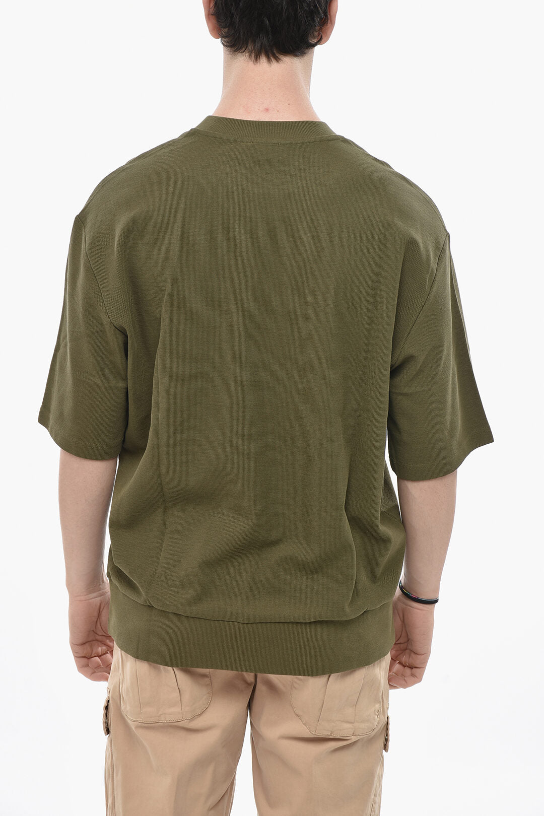 Diesel 2800~Cotton Crewneck T-Shirt S-COOLING-WAF-OUT With Embossed Logo, view 2
