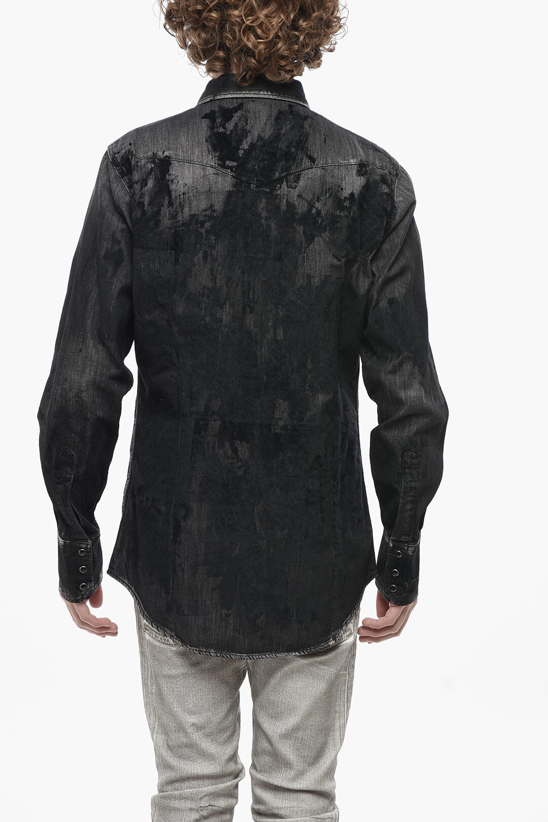 Dsquared2 3500~Denim Shirt CLASSIC WESTERN with Double Chest Pockets, view 2
