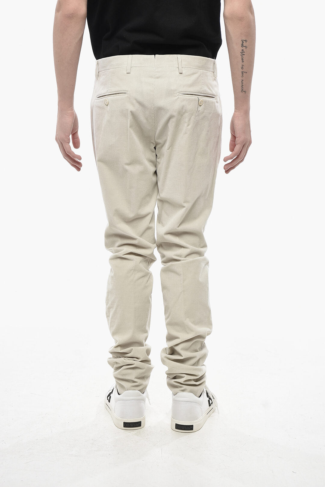 Corneliani 2470~CC COLLECTION Ribbed Velour Trousers REWARD, view 2