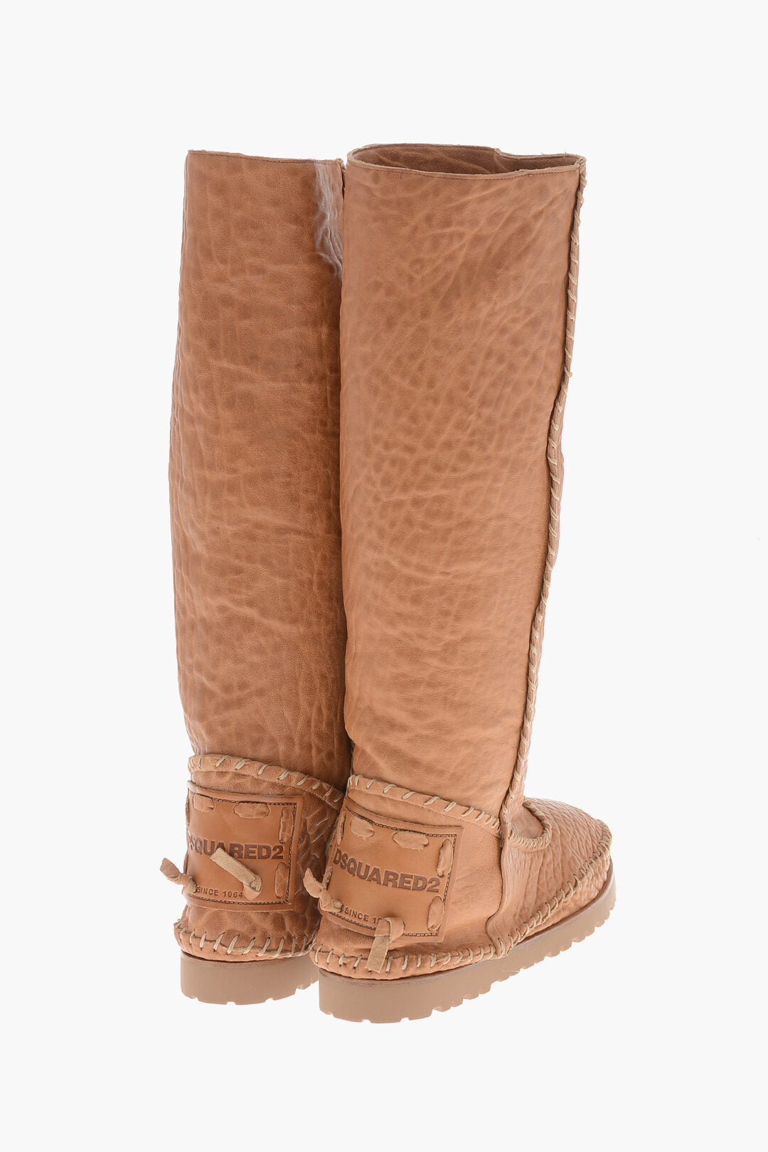 Dsquared2 2405~Vintage-Effect Leather Boots CAMPING, view 2