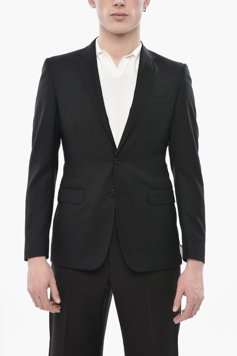 Corneliani 3500~TREND Extra-Fine Virgin Wool Two-Button Blazer, view 4