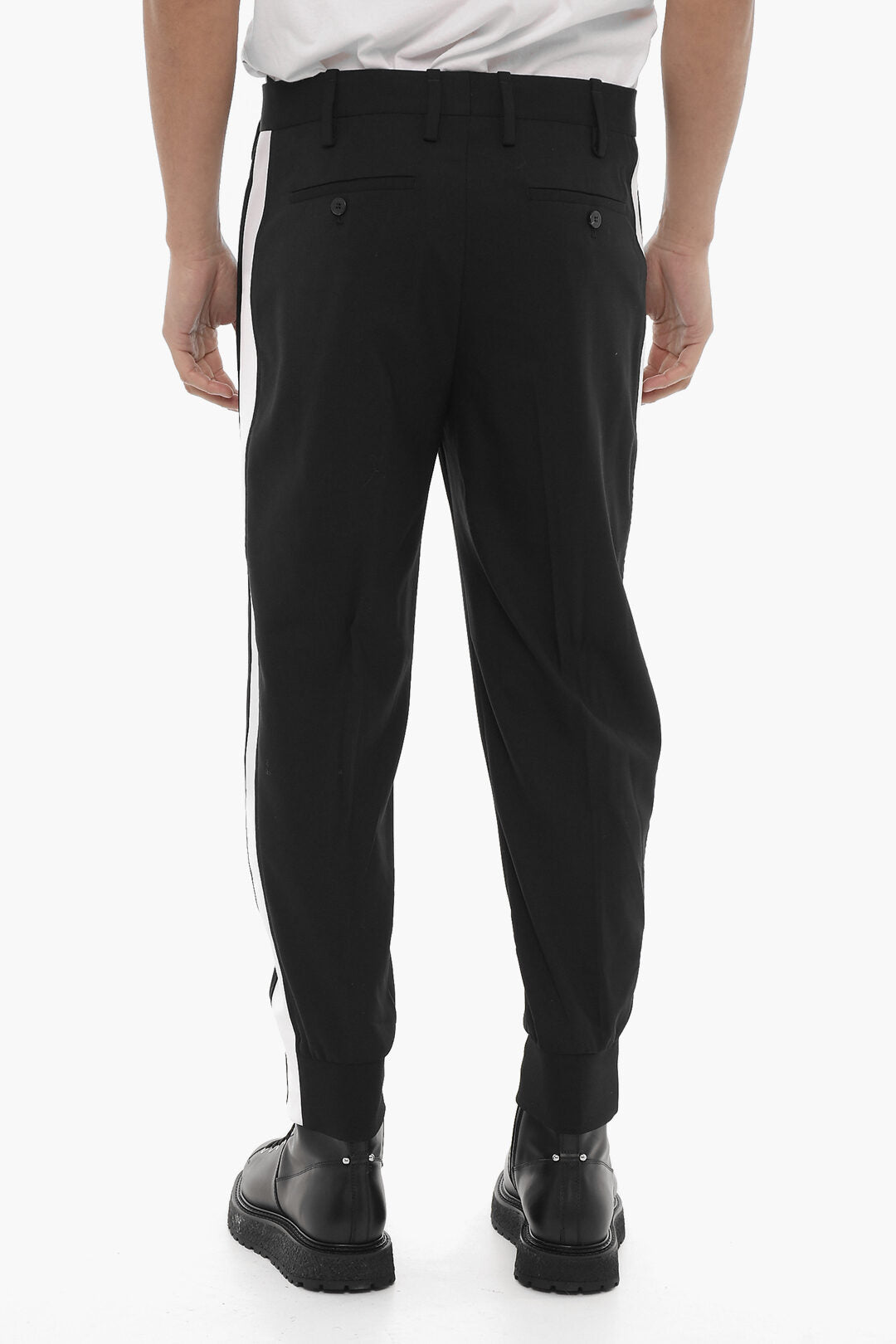 Neil Barrett 3500~Slim-Fit Pants With Contrasting Side Stripe