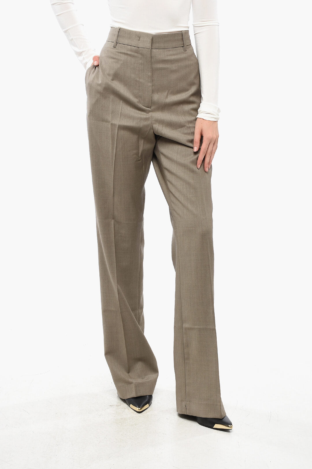 Golden Goose 2500~Relaxed Fit Virgin Wool Trousers