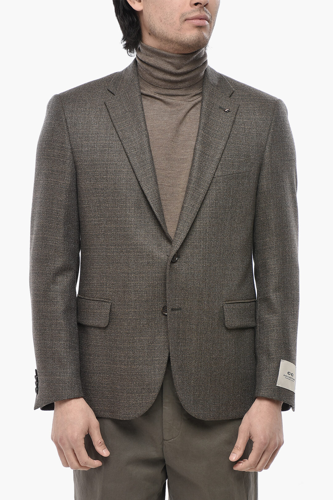 Corneliani 2470~CC COLLECTION 2-Button Virgin Wool Blazer with Double Vent