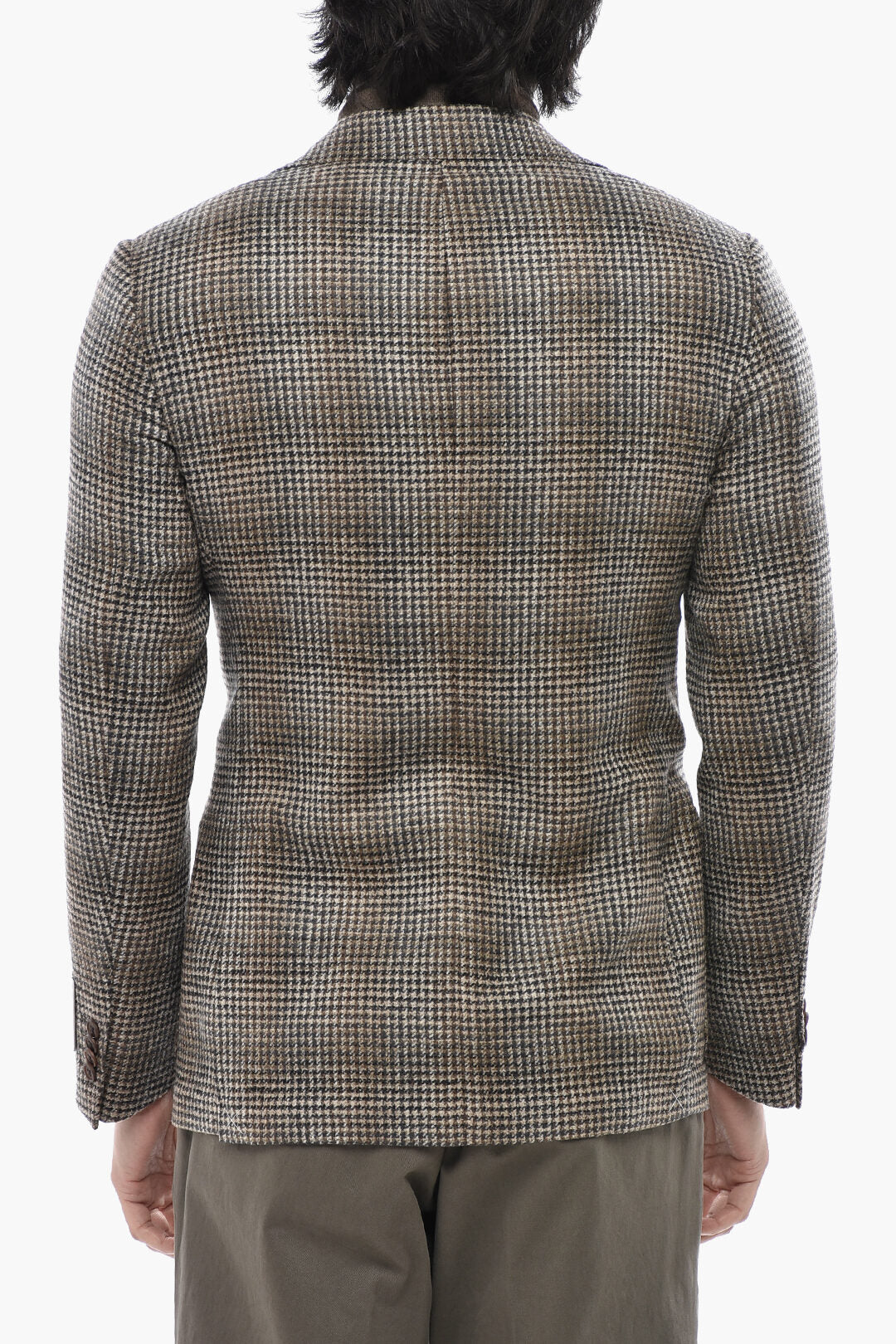 Corneliani 2500~CC COLLECTION Two-Button Virgin Wool and Silk Jacket with Double Vent