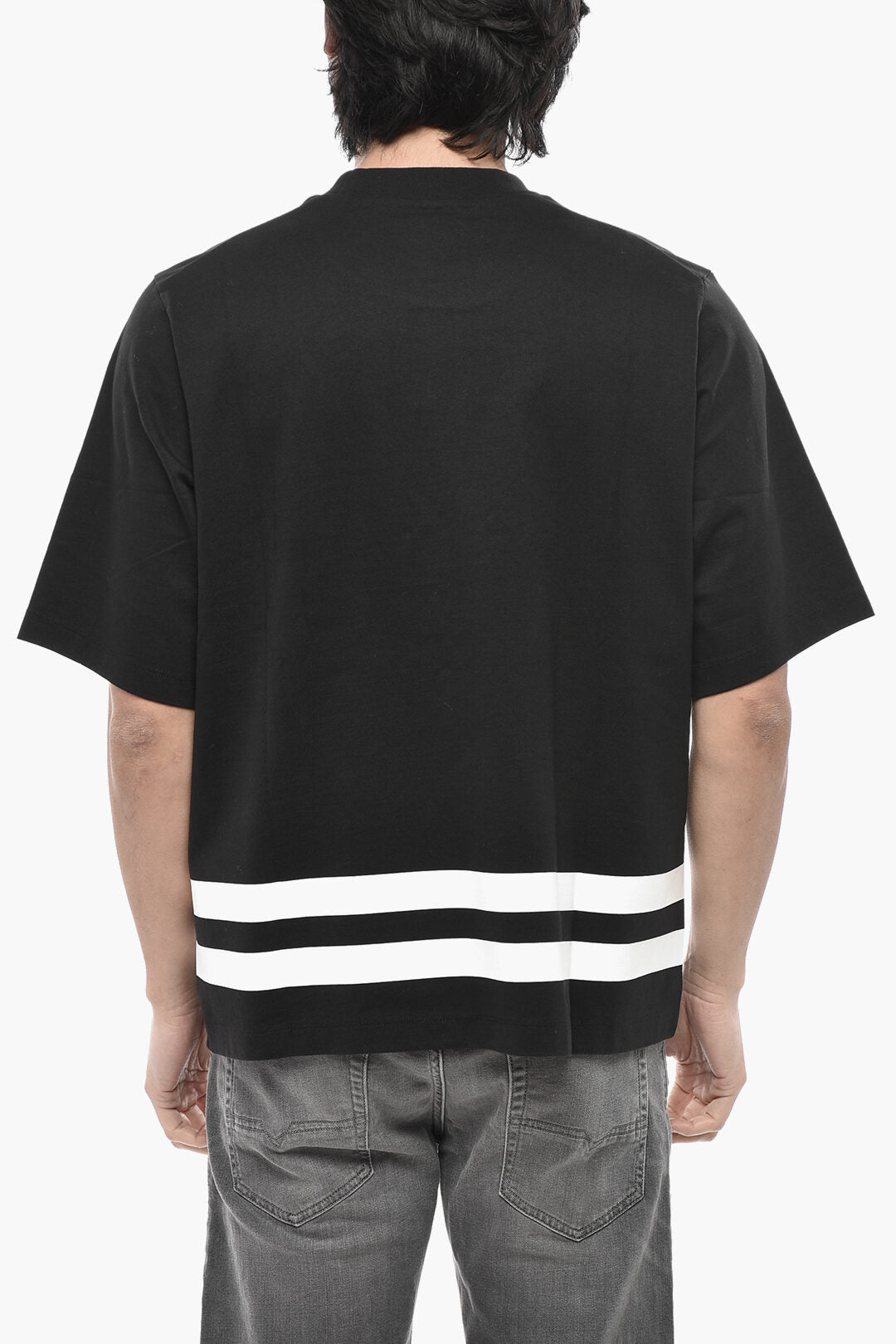 Dsquared2 3500~Printed Cotton Crewneck T-Shirt D2 BROS