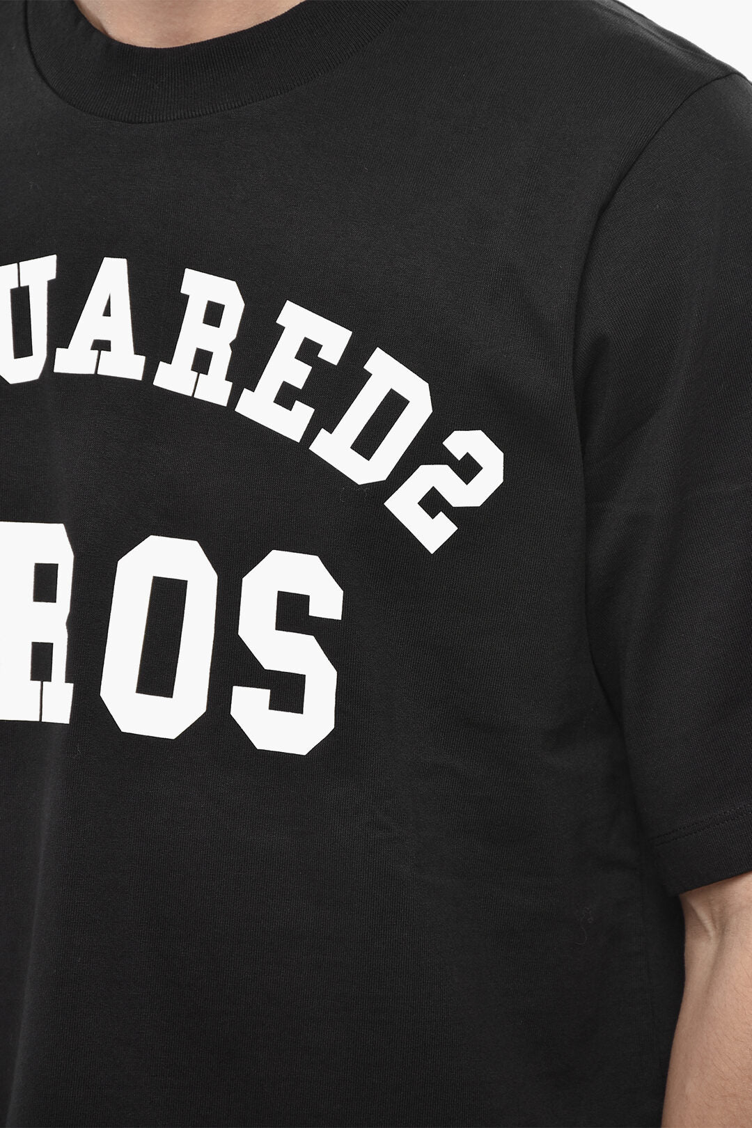 Dsquared2 3500~Printed Cotton Crewneck T-Shirt D2 BROS, view 2