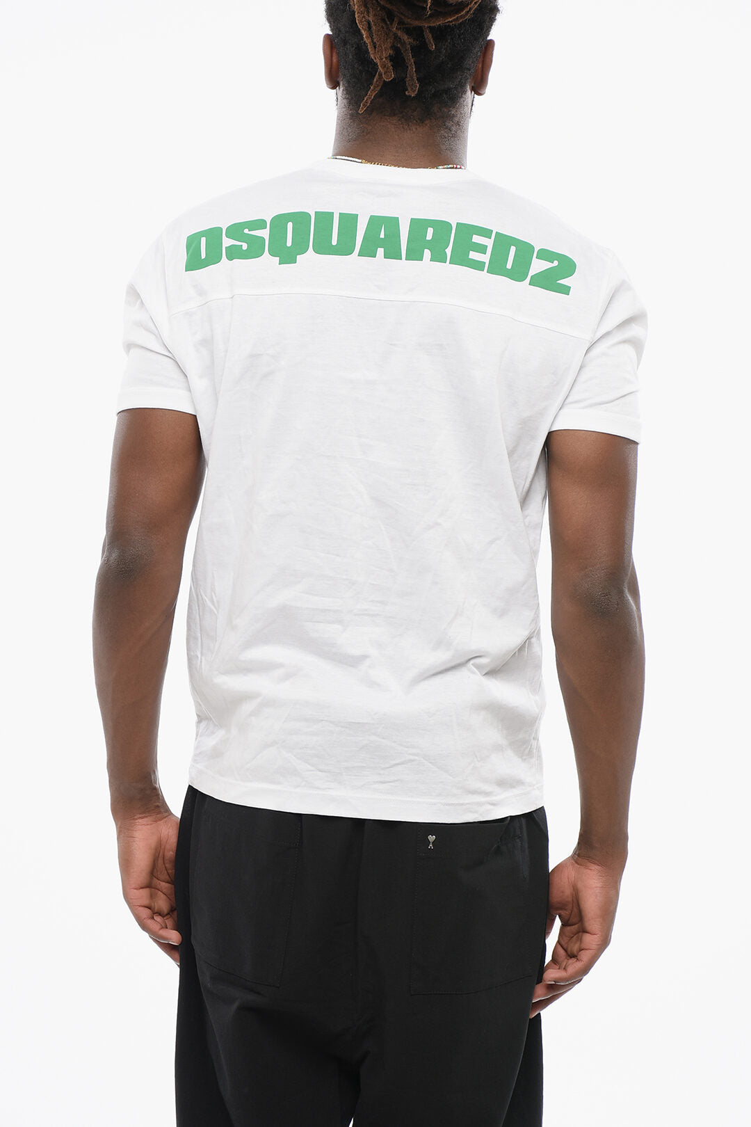 Dsquared2 2405~Crewneck T-Shirt BEYOU With Front Print, view 2