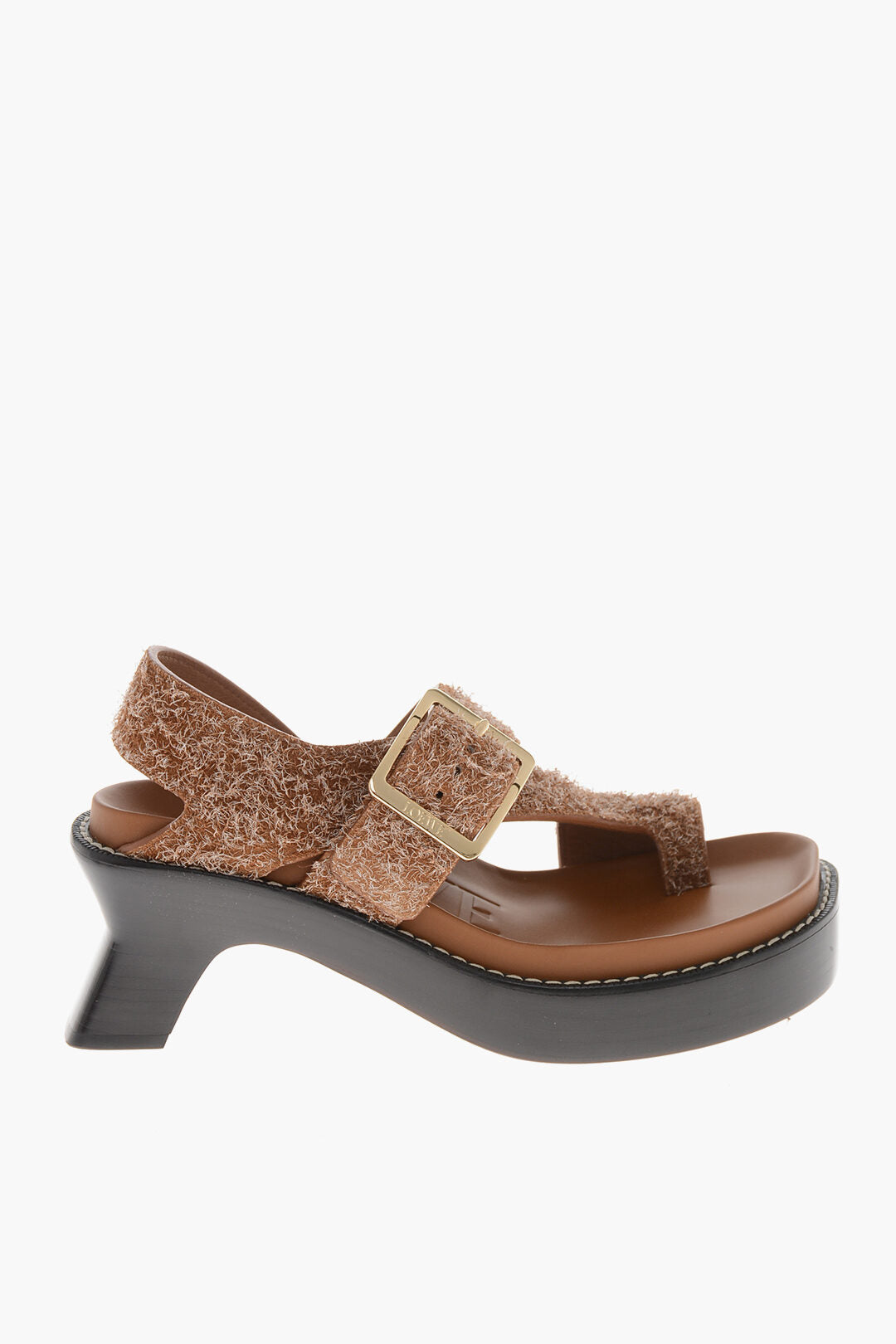 Loewe 2405~Textured Leather Sandals EASE with 7cm Leather Sole