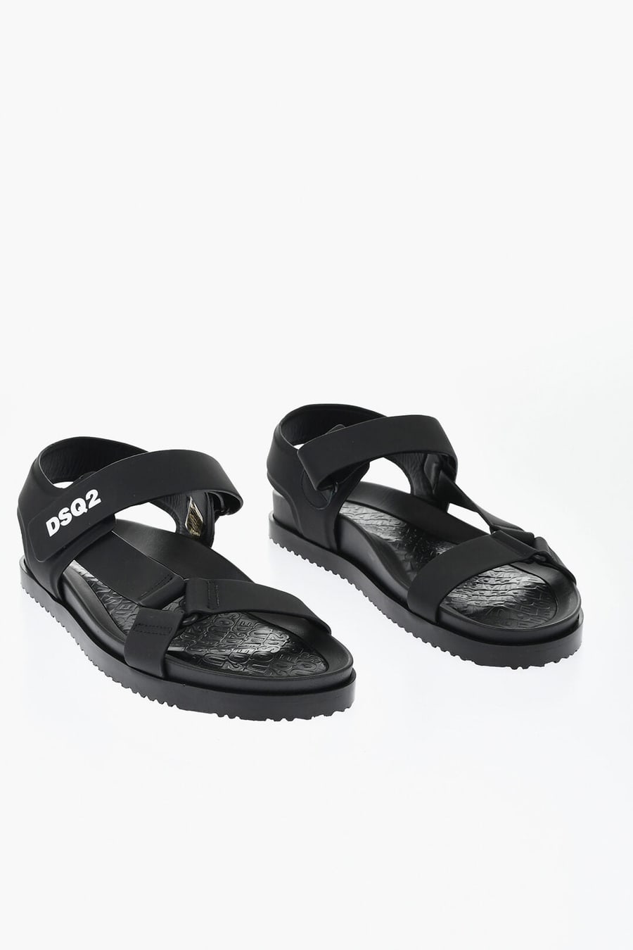Dsquared2 3500~Leather Sandals With Contrast Monogram