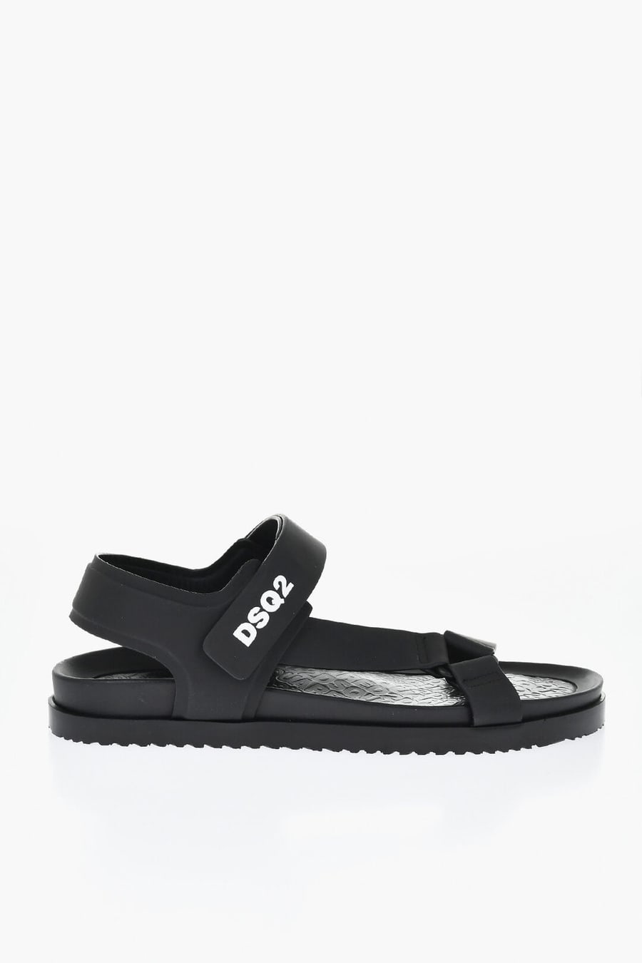 Dsquared2 3500~Leather Sandals With Contrast Monogram, view 3