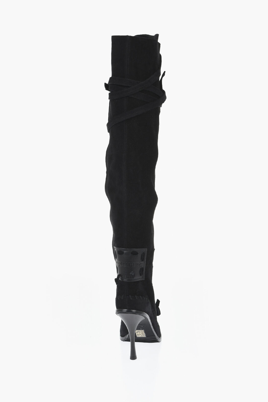 Dsquared2 3500~Suede Lace-Up Boots With 10cm Heel, view 2
