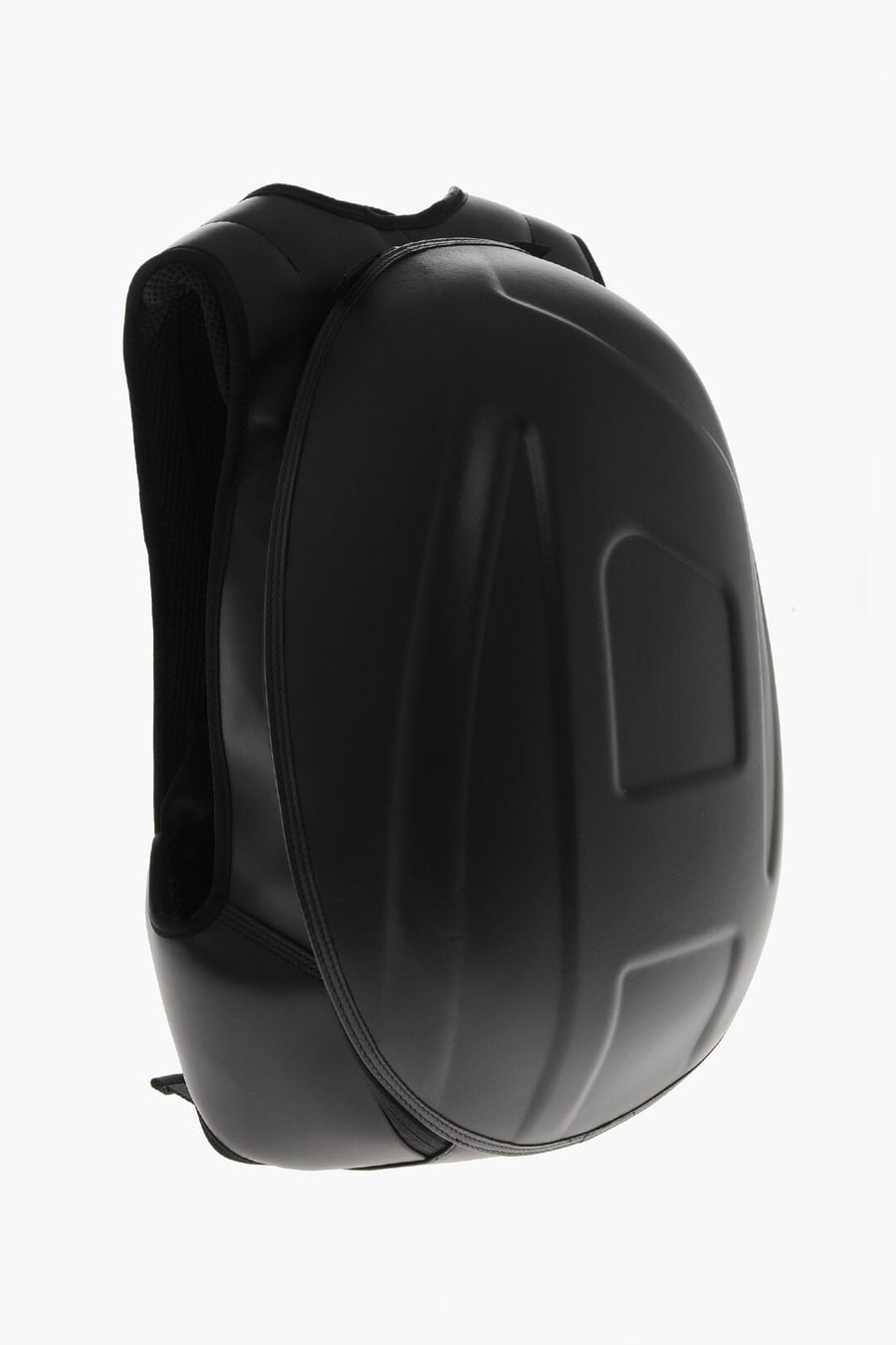 Diesel 0140~Solid-Color Backpack With Maxi Logo, view 3