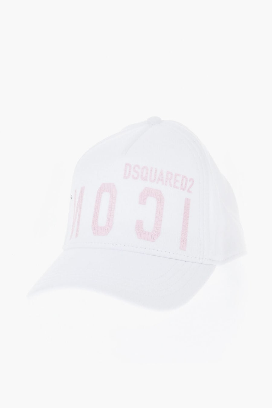 Dsquared2 2405~ICON Solid Color Baseball Cap with Cracked Print