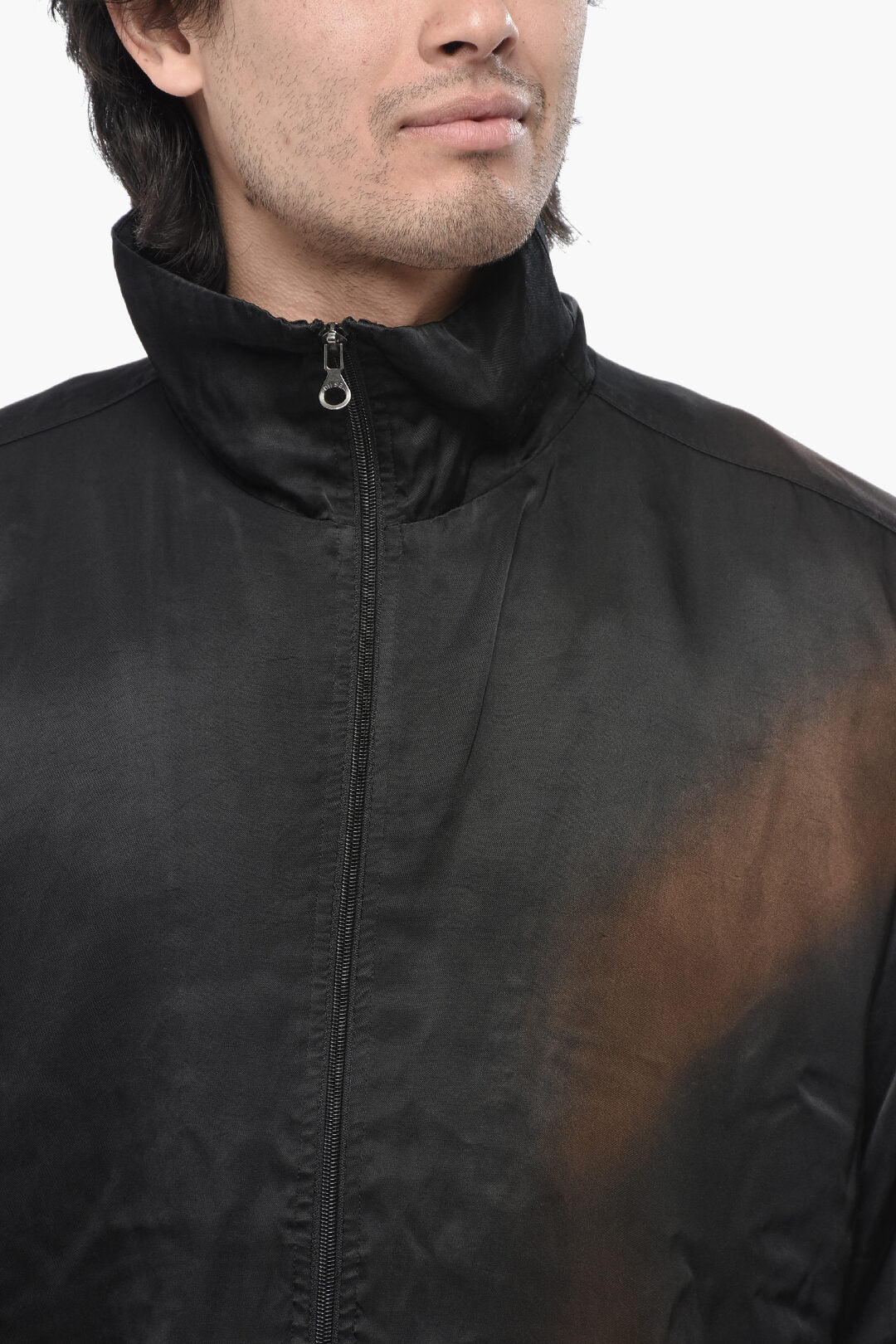 Diesel 0138~Bomber Jacket J-SMASH with Acid Wash Effect