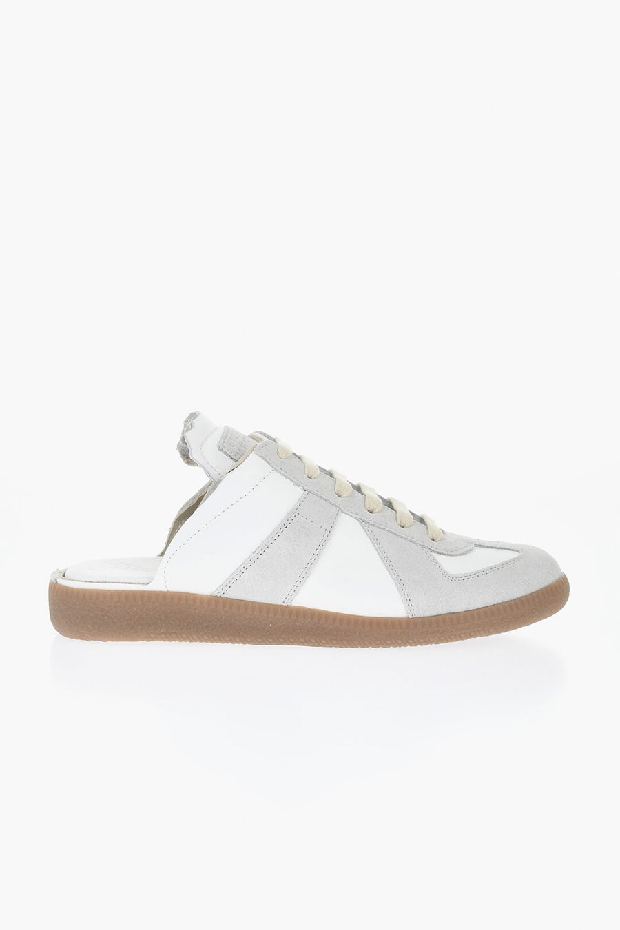 Maison Margiela 2405~MM22 Leather Low Mule-Fit Sneakers, view 3