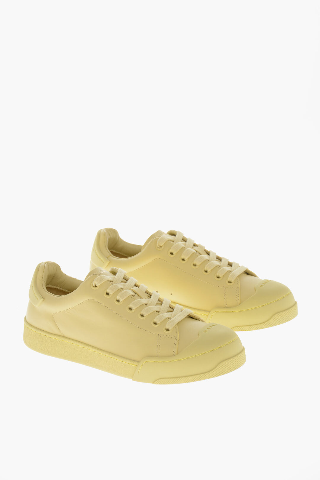 Marni 3000~Low Leather Sneakers with Rubber Toe Cap