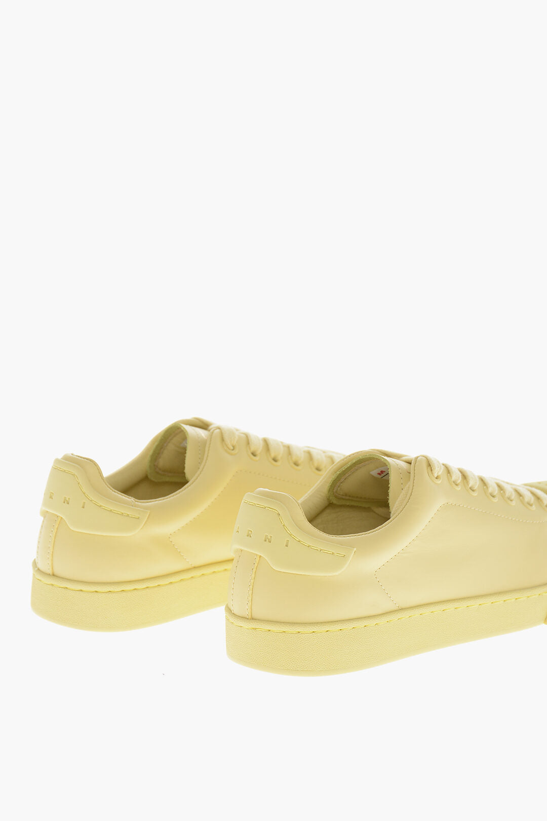 Marni 3000~Low Leather Sneakers with Rubber Toe Cap, view 2