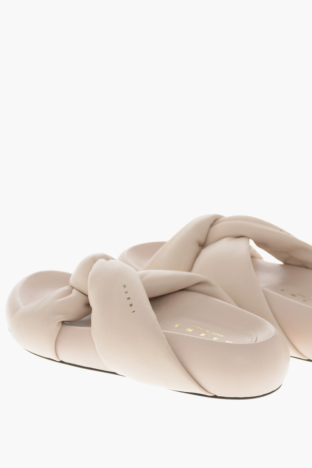 Marni 2500~Leather Sandals with Chunky Sole, view 2