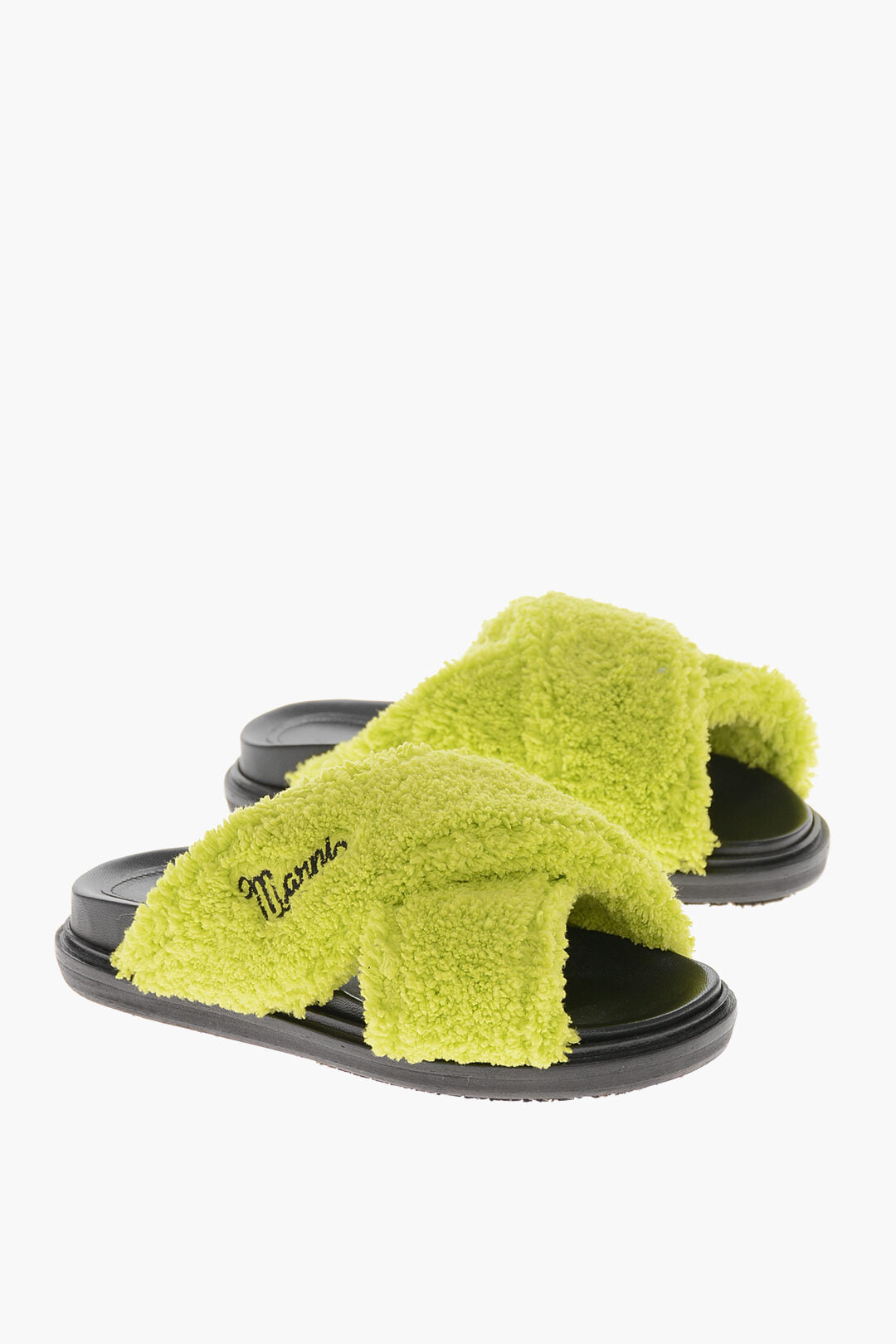 Marni 2850~Criss-Cross Sponge Sandals with Rubber Sole