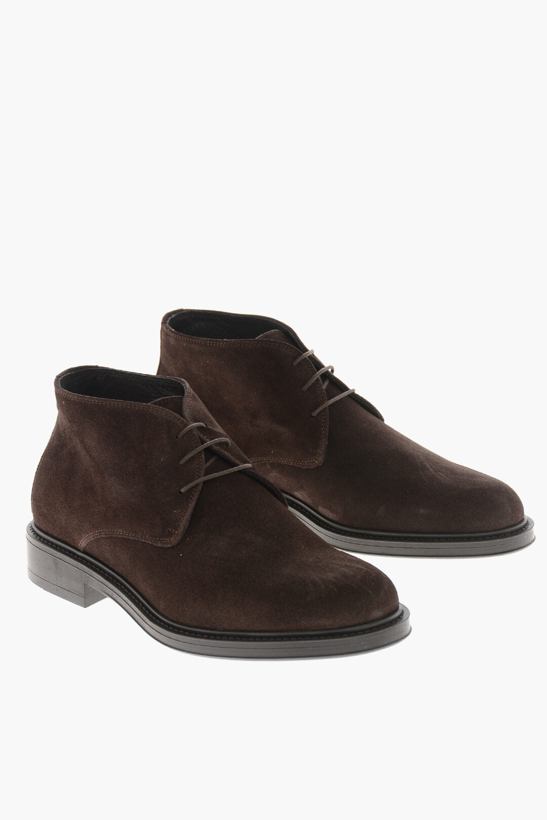 Testoni 2405~Suede Ankle Boots with Rubber Sole