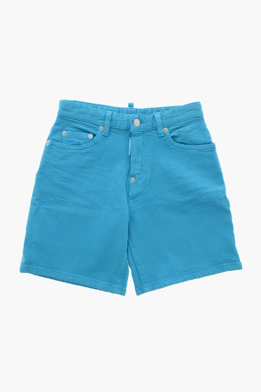 Dsquared2 Kids 2750~TURQUOISE BULL 5-Pocket Denim Shorts