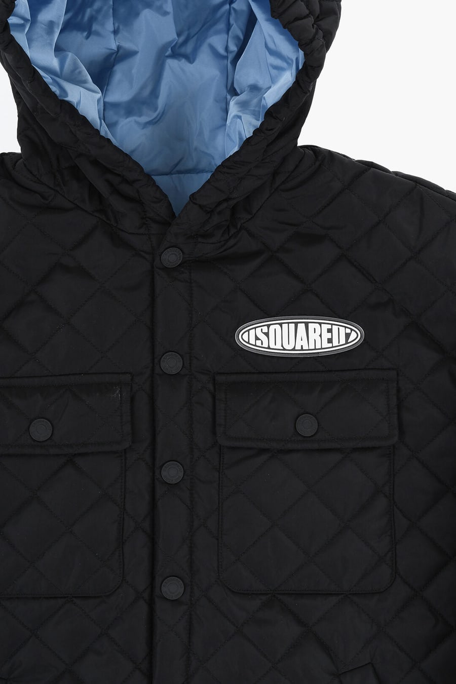 Dsquared2 Kids 3500~Quilted Utility Jacket with Hood