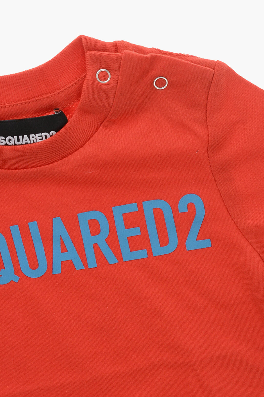 Dsquared2 Kids 2550~Cotton Crewneck T-Shirt with Printed Logo, view 2