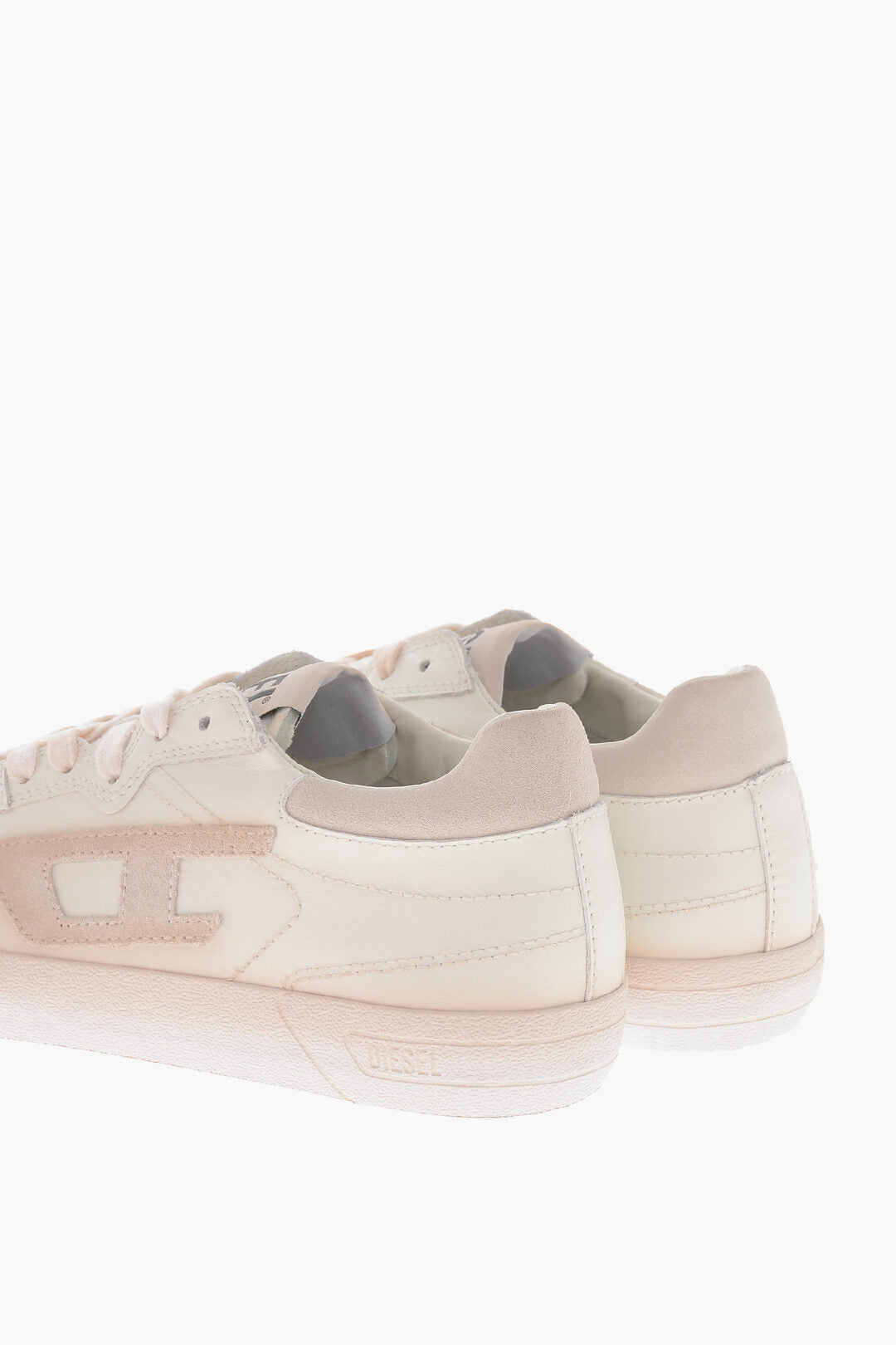 Diesel 0140~Leather Low-Top Sneakers S-LEROJI Solid-Color With Tone-On-Tone Monogram, view 2