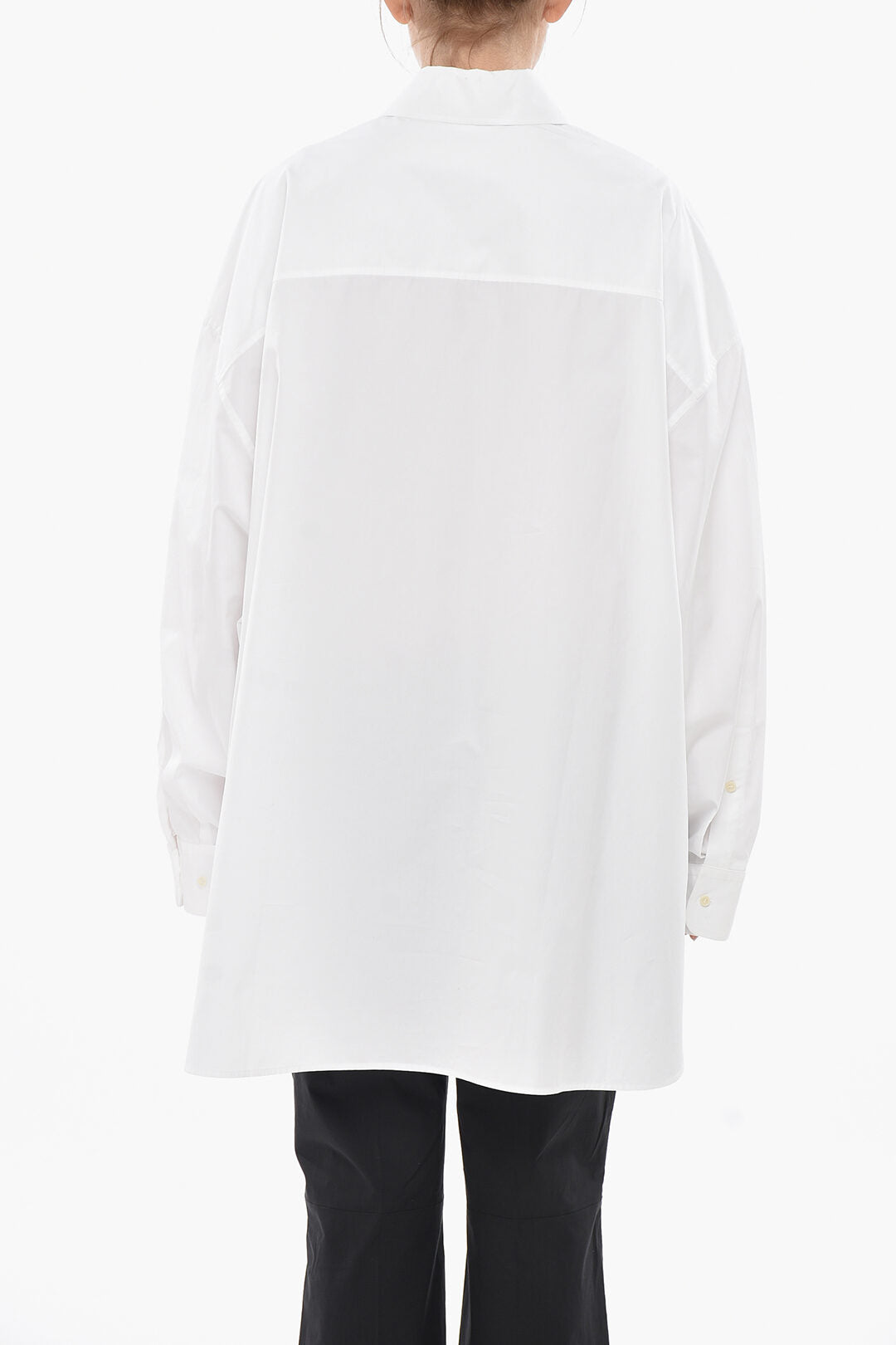 Wardrobe.nyc 2405~Oversize-Fit Lightweight Cotton Shirt, view 2