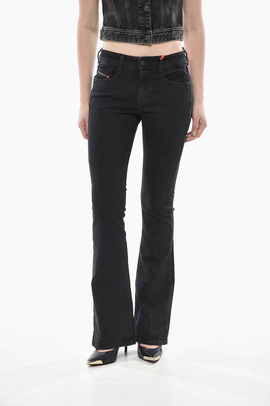 Diesel 3500~1969 Boot Cut High-Waist Jeans D-EBBEY 24cm L32