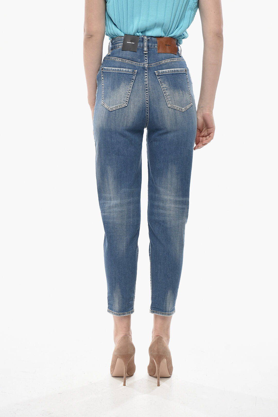 Dsquared2 2405~Stretch Denim Jeans SASOON High Waist 13cm, view 2