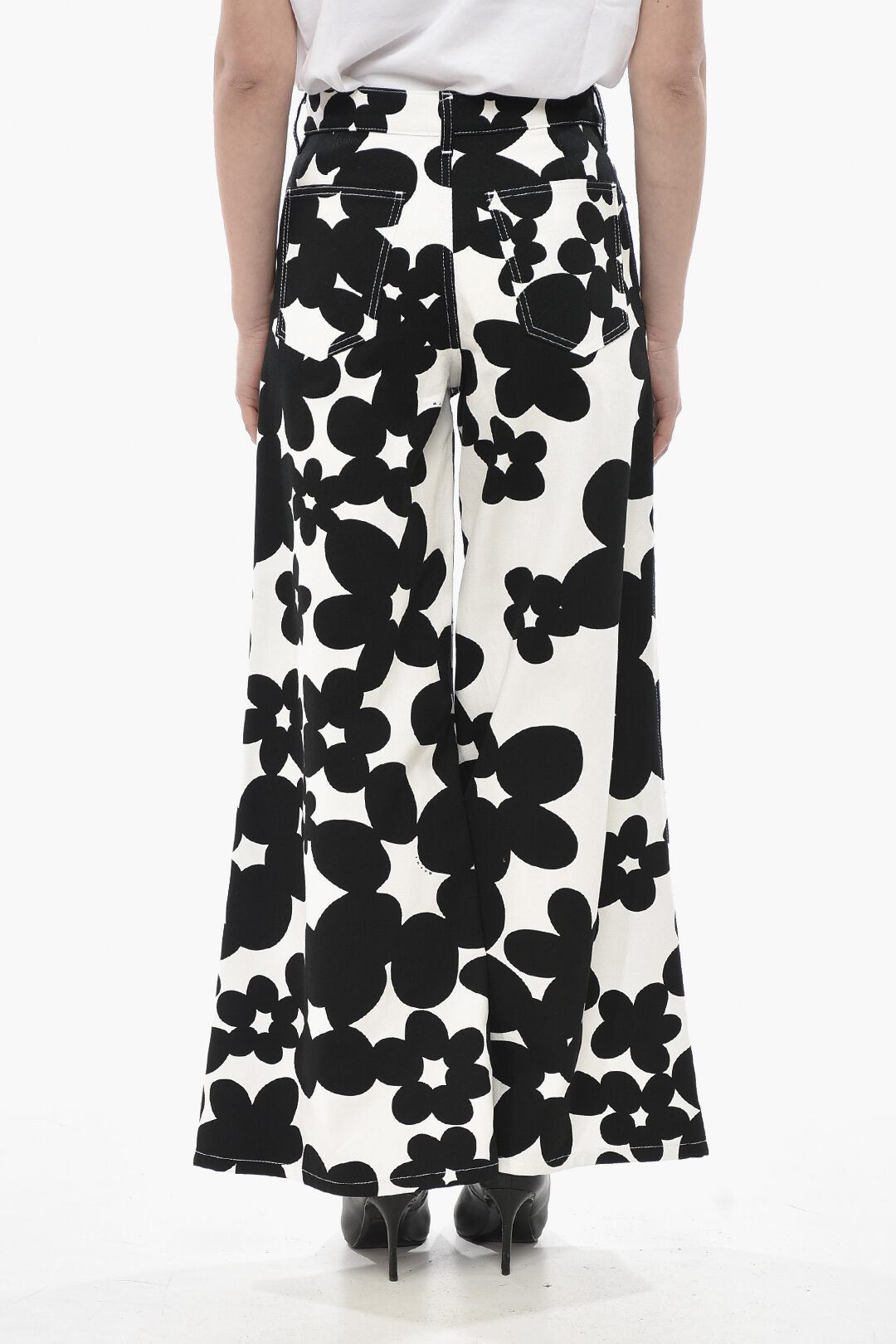 Marni 2550~Gabardine 5-Pocket Cropped-Fit Pants DILLIES, view 2