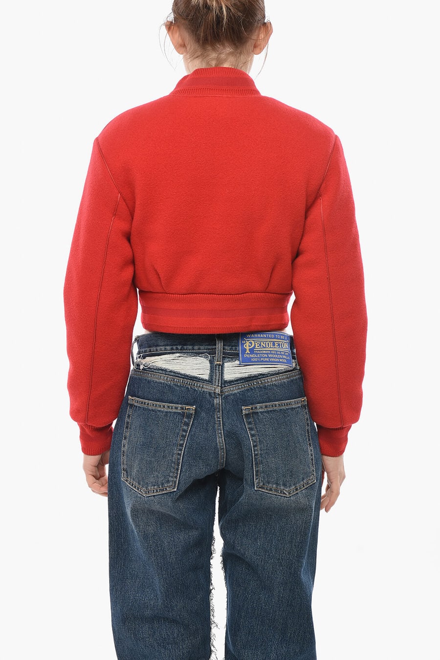 Givenchy 0130~Wool Bomber with Embossed Monogram, view 2