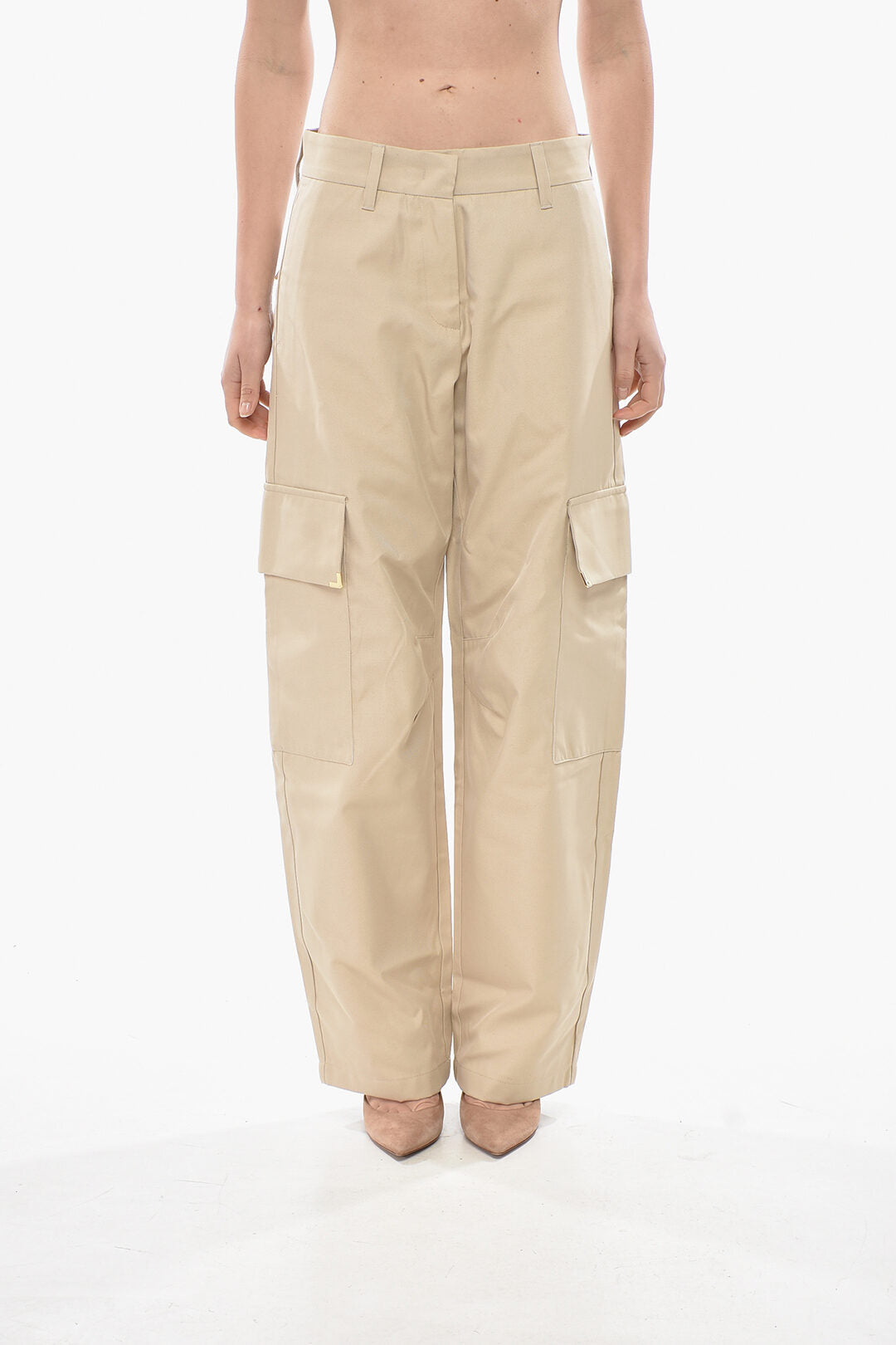 Palm Angels 2500~Cotton-Blend Carrot-Fit Cargo Pants
