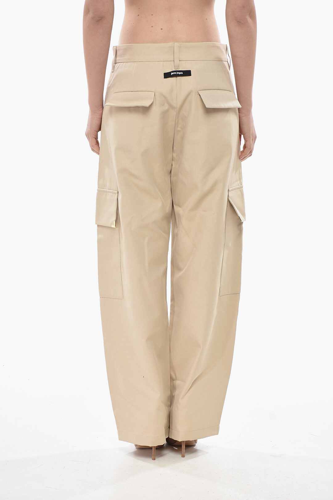 Palm Angels 2500~Cotton-Blend Carrot-Fit Cargo Pants, view 2
