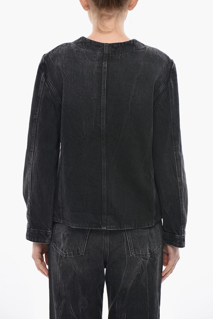 Givenchy 3500~Stone-Washed Denim Jackets With Logo Pockets, view 2