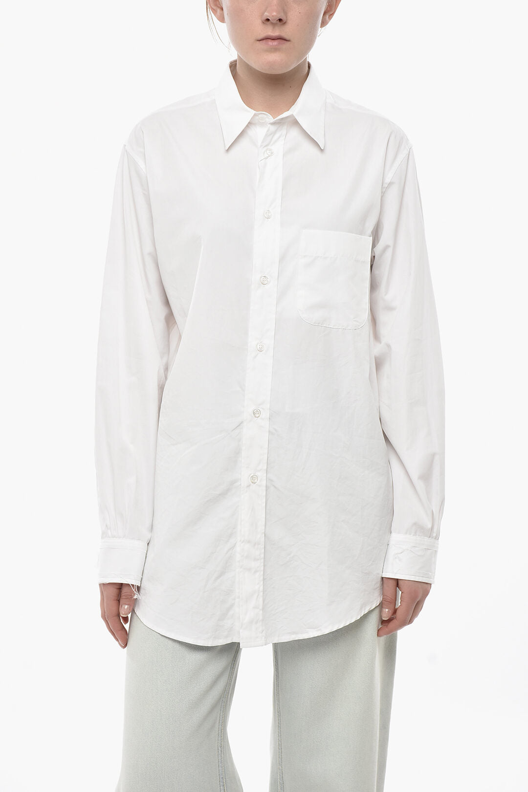 Maison Margiela 2405~MM4 Poplin Shirt with Pocket