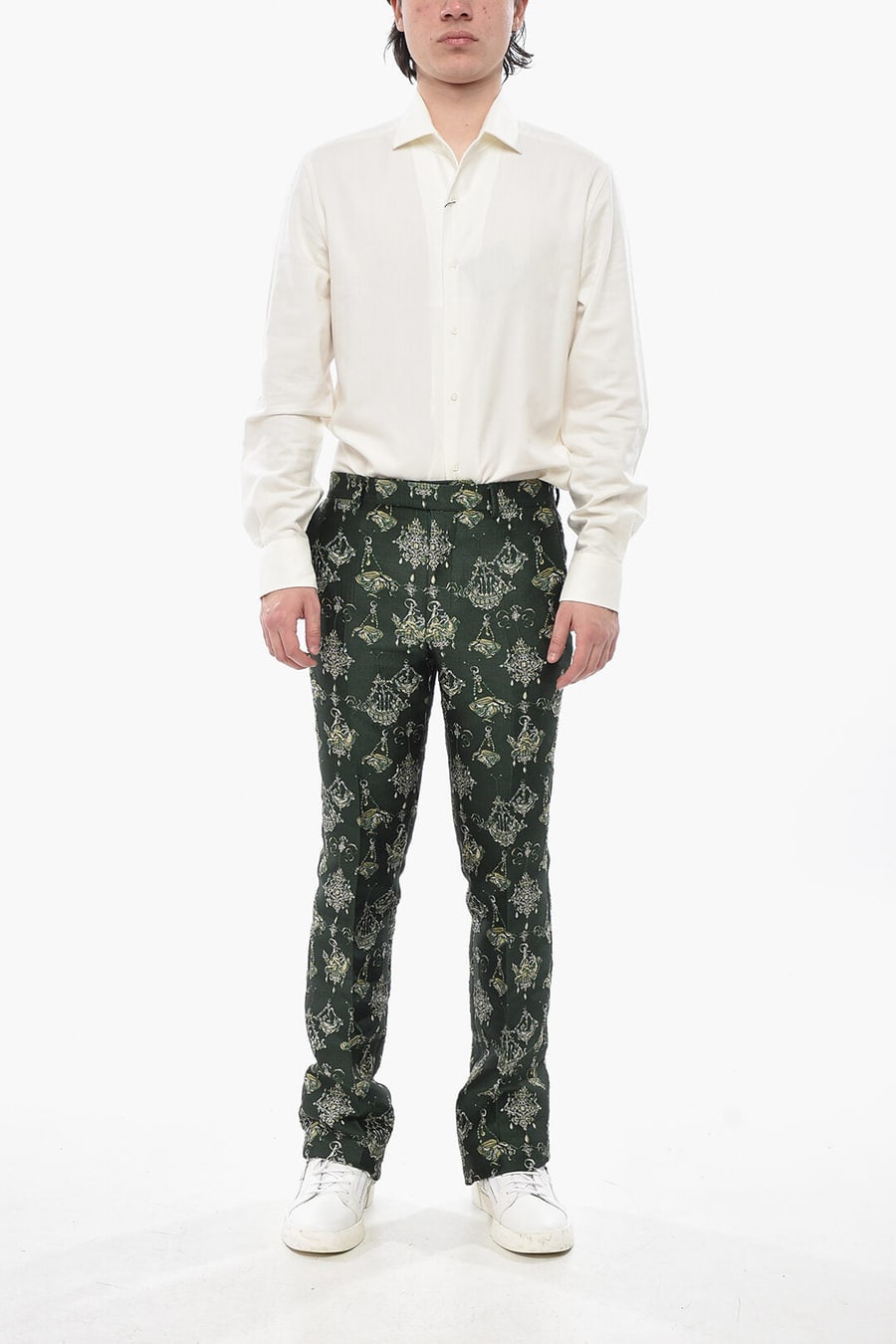 Givenchy 2850~4-Pocket CHANDELIER Trousers In Silk-Blend Jacquard, view 4