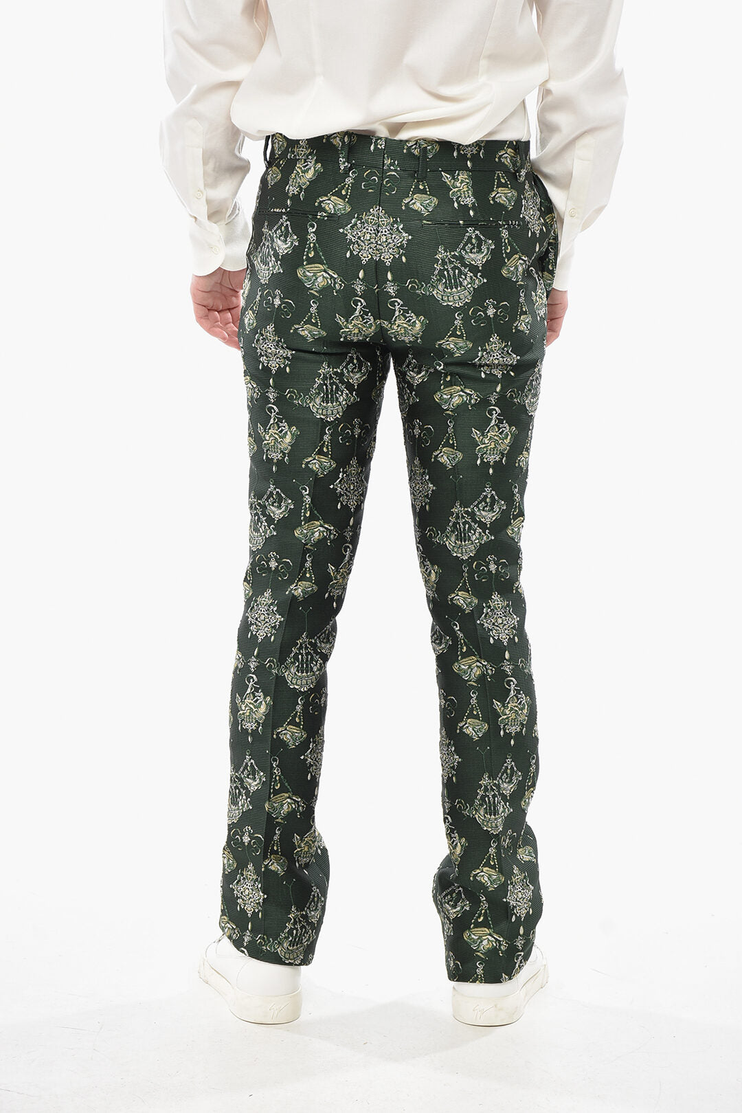 Givenchy 2850~4-Pocket CHANDELIER Trousers In Silk-Blend Jacquard, view 2