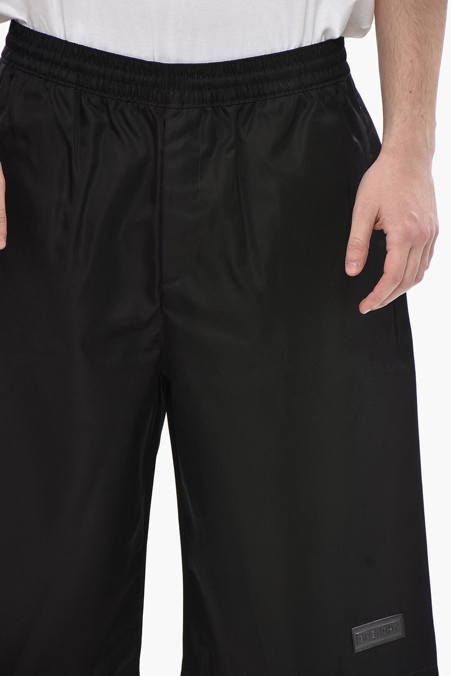 Givenchy 3500~Nylon Shorts with Elastic Waist and Drawstring, view 3